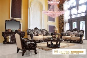 Kursi Sofa Tamu Mewah Ukir SSRT-016 DF