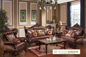set sofa tamu mewah klasik jati jepara SSRT-012 DF