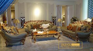 Set Kursi Sofa Tamu Ukir Mewah Brunello Sofa Tamu Ukir Jepara Mewah Brunello SSRT-019 DF