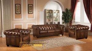 Set Sofa Tamu Modern Rumah Mewah Sofa Chesterfield Modern SSRT-026 DF