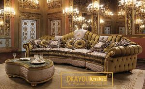 Kursi Sofa Tamu Klasik Mewah Eropa Sofa Ruang Tamu Mewah Terbaru SSRT-050 DF