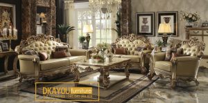 Set Kursi Tamu Klasik Mewah Eropa Sofa Tamu Mewah Eropa Terbaru SSRT-040 DF