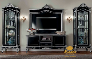 Set Bufet Tv Klasik Mewah Jepara BTV-017 DF