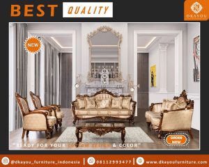 Set Sofa Klasik Koleksi Kursi Tamu Jati Mewah 2023