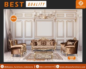Set Sofa Classic Romawi Desain Kursi Tamu Terbaru 2023