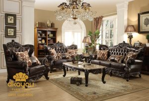 Set Sofa Tamu Klasik Jati Romawi Jepara SSRT-123 DF