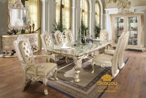Set Meja Makan Mewah Klasik Terbaru SMM-033 DF