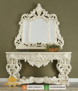 Meja Konsol Mewah Duco White Italian Furniture MK-035 DF