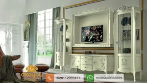 Set Buffet Tv Klasik Modern White Luxury BTV046