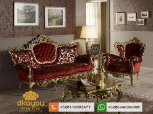 Set Sofa Tamu Klasik Mewah Bellagio Mebel Jepara SSRT159