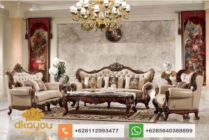 Set Sofa Tamu Mewah Classic Ukir Jati Jepara SSRT179