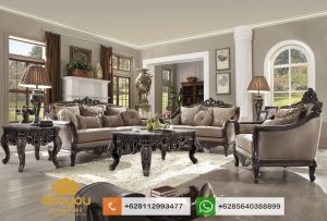Set Sofa Tamu Mewah Klasik Furniture Ukir Jepara SSRT170