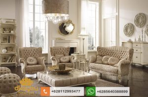 Set Sofa Tamu Klasik Modern Terbaru Duco Furniture Jepara SSRT196