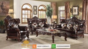Kursi Sofa Jati Ukir Mewah Klasik Mebel Jepara Terbaru SSRT217