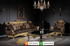 Set Sofa Mewah Romawi Classic Goldleaf SSRT255