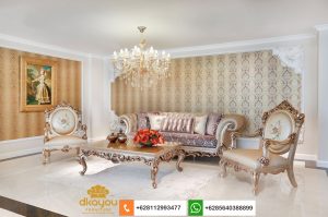 Sofa Tamu Mewah Klasik Romawi Terbaru SSRT259