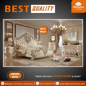 Set Kamar Tidur Classic Mewah Mebel Jepara SKT086