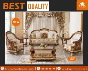 Sofa Mewah Klasik Romawi Mebel Kursi Jati Jepara